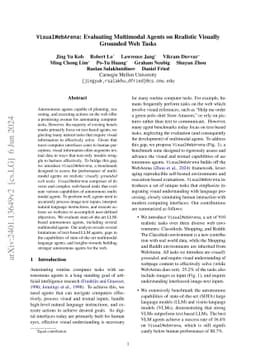 VisualWebArena: Evaluating Multimodal Agents on Realistic Visual Web
  Tasks