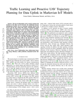 Traffic Learning and Proactive UAV Trajectory Planning for Data Uplink
  in Markovian IoT Models