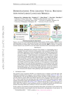 Democratizing Fine-grained Visual Recognition with Large Language Models