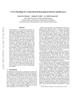 A New Paradigm for Counterfactual Reasoning in Fairness and Recourse