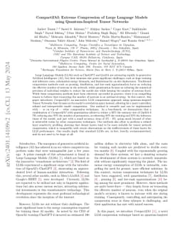CompactifAI: Extreme Compression of Large Language Models using
  Quantum-Inspired Tensor Networks