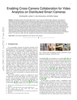 Enabling Cross-Camera Collaboration for Video Analytics on Distributed
  Smart Cameras