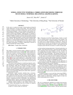 MTRGL:Effective Temporal Correlation Discerning through Multi-modal
  Temporal Relational Graph Learning