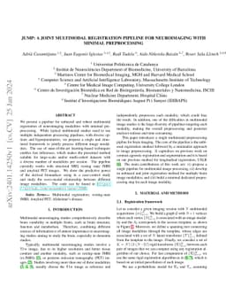 JUMP: A joint multimodal registration pipeline for neuroimaging with
  minimal preprocessing