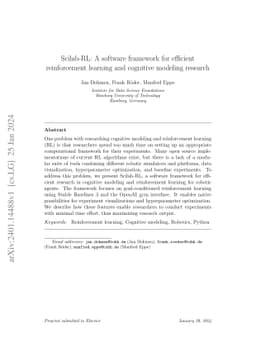 Scilab-RL: A software framework for efficient reinforcement learning and
  cognitive modeling research