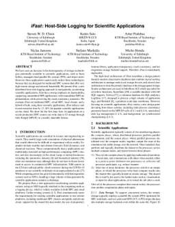Accelerating Scientific Application through Transparent I/O
  Interposition