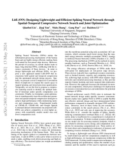 LitE-SNN: Designing Lightweight and Efficient Spiking Neural Network
  through Spatial-Temporal Compressive Network Search and Joint Optimization