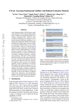 F-Eval: Asssessing Fundamental Abilities with Refined Evaluation Methods