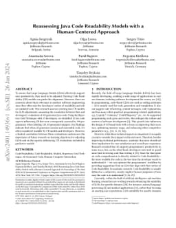 Reassessing Java Code Readability Models with a Human-Centered Approach