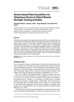 Sensor-Based Data Acquisition via Ubiquitous Device to Detect Muscle
  Strength Training Activities