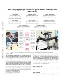 LaMI: Large Language Models for Multi-Modal Human-Robot Interaction