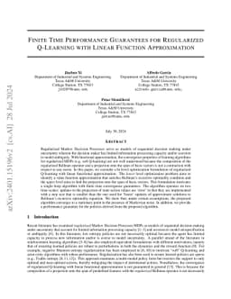 Regularized Q-Learning with Linear Function Approximation