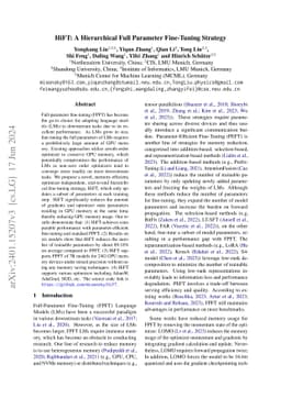 HiFT: A Hierarchical Full Parameter Fine-Tuning Strategy