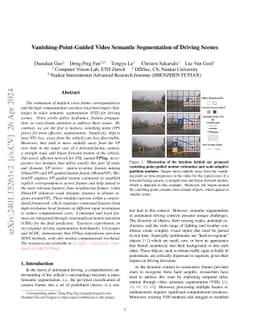 Vanishing-Point-Guided Video Semantic Segmentation of Driving Scenes