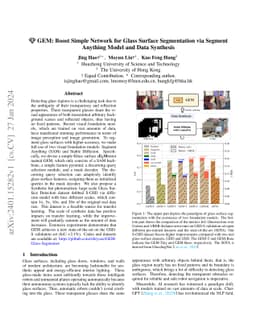 GEM: Boost Simple Network for Glass Surface Segmentation via Segment
  Anything Model and Data Synthesis