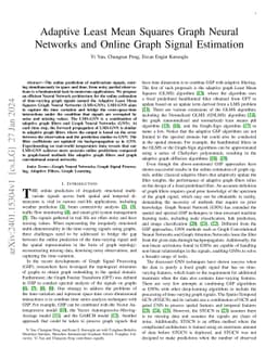 Adaptive Least Mean Squares Graph Neural Networks and Online Graph
  Signal Estimation