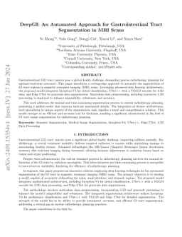 DeepGI: An Automated Approach for Gastrointestinal Tract Segmentation in
  MRI Scans