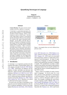 Quantifying Stereotypes in Language