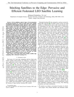Stitching Satellites to the Edge: Pervasive and Efficient Federated LEO
  Satellite Learning