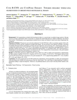 Cyto R-CNN and CytoNuke Dataset: Towards reliable whole-cell
  segmentation in bright-field histological images