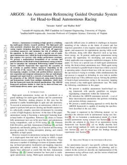 ARGOS: An Automaton Referencing Guided Overtake System for Head-to-Head
  Autonomous Racing