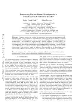 Improving Kernel-Based Nonasymptotic Simultaneous Confidence Bands