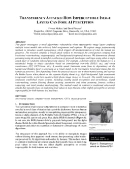 Transparency Attacks: How Imperceptible Image Layers Can Fool AI
  Perception