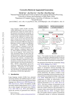 Corrective Retrieval Augmented Generation