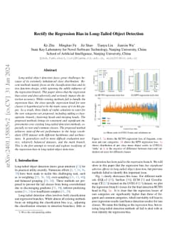 Rectify the Regression Bias in Long-Tailed Object Detection