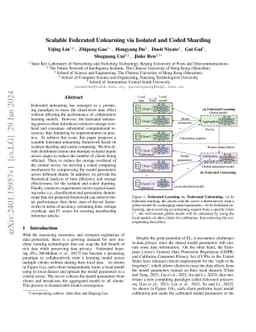Scalable Federated Unlearning via Isolated and Coded Sharding