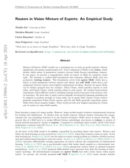 Routers in Vision Mixture of Experts: An Empirical Study