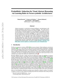 Probabilistic Abduction for Visual Abstract Reasoning via Learning Rules
  in Vector-symbolic Architectures