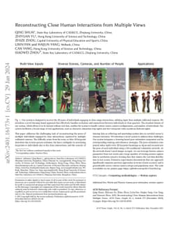 Reconstructing Close Human Interactions from Multiple Views