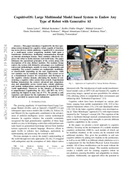 CognitiveOS: Large Multimodal Model based System to Endow Any Type of
  Robot with Generative AI