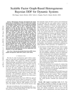 Scalable Factor Graph-Based Heterogeneous Bayesian DDF for Dynamic
  Systems
