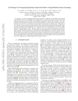 A Strategy for Preparing Quantum Squeezed States Using Reinforcement
  Learning
