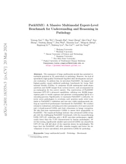 PathMMU: A Massive Multimodal Expert-Level Benchmark for Understanding
  and Reasoning in Pathology