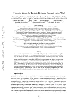 Computer Vision for Primate Behavior Analysis in the Wild