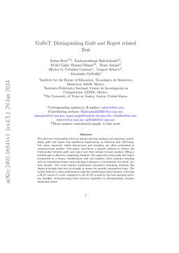 GuReT: Distinguishing Guilt and Regret related Text
