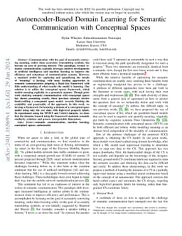 Autoencoder-Based Domain Learning for Semantic Communication with
  Conceptual Spaces
