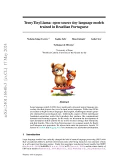 TeenyTinyLlama: open-source tiny language models trained in Brazilian
  Portuguese