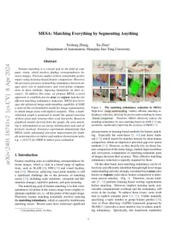 MESA: Matching Everything by Segmenting Anything
