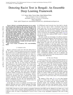 Detecting Racist Text in Bengali: An Ensemble Deep Learning Framework