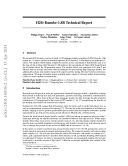 H2O-Danube-1.8B Technical Report