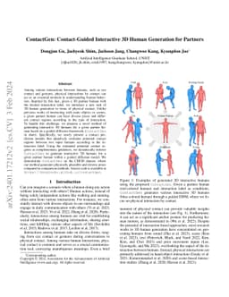 ContactGen: Contact-Guided Interactive 3D Human Generation for Partners