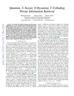 Quantum $X$-Secure $B$-Byzantine $T$-Colluding Private Information
  Retrieval