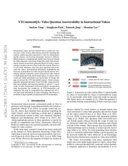YTCommentQA: Video Question Answerability in Instructional Videos