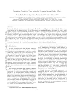 Explaining Predictive Uncertainty by Exposing Second-Order Effects