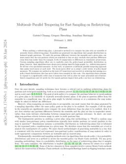 Multiscale Parallel Tempering for Fast Sampling on Redistricting Plans