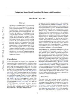 Enhancing Score-Based Sampling Methods with Ensembles